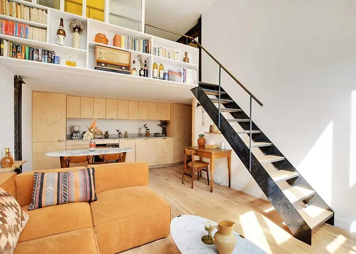 Beautiful Duplex 1br-2p - Belleville París