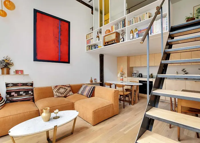 Beautiful Duplex 1br-2p - Belleville París