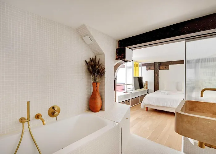 Beautiful Duplex 1br-2p - Belleville París