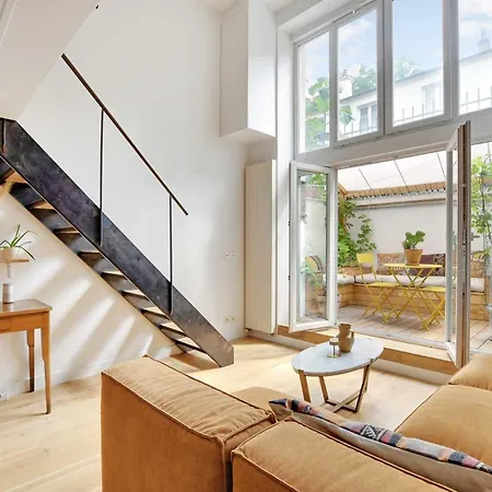 Beautiful Duplex 1br-2p - Belleville Appartamento *